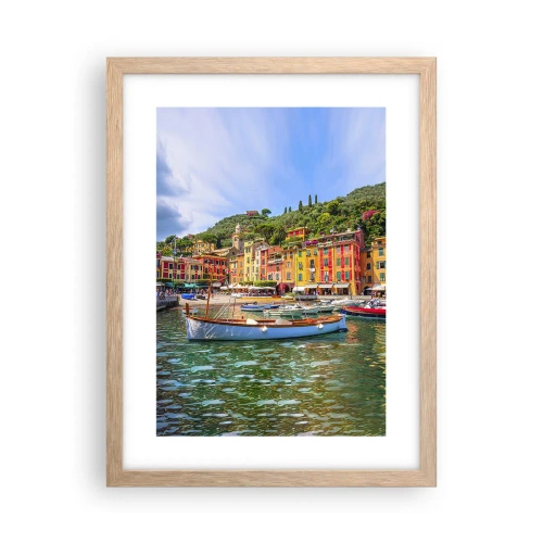 Affisch i ram av ljusek - Italiensk förmiddag - 30x40 cm