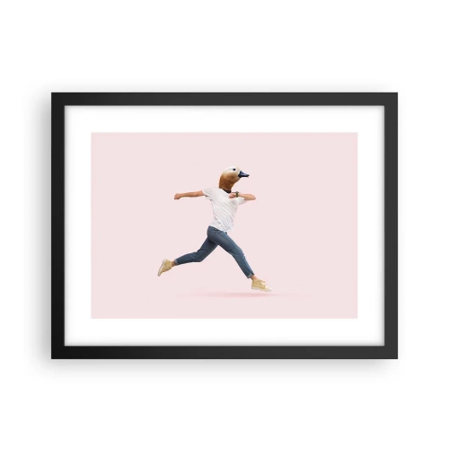 Affisch i svart ram - En nypa absurd - 40x30 cm