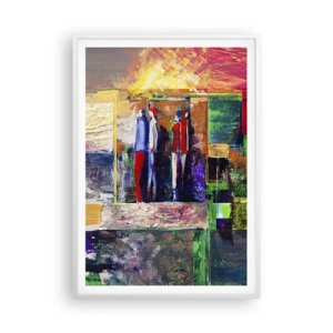 Affisch i vit ram - Relationer och emotioner - 70x100 cm