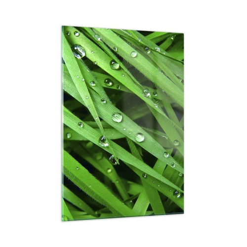Glastavla - Bild på glas - Spela grönt - 50x70 cm