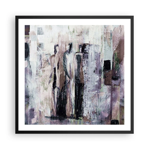 Affisch i svart ram - De mystiska tre - 60x60 cm