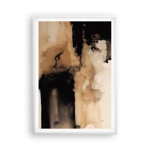Affisch i vit ram - Intrigerande abstraktion - 70x100 cm