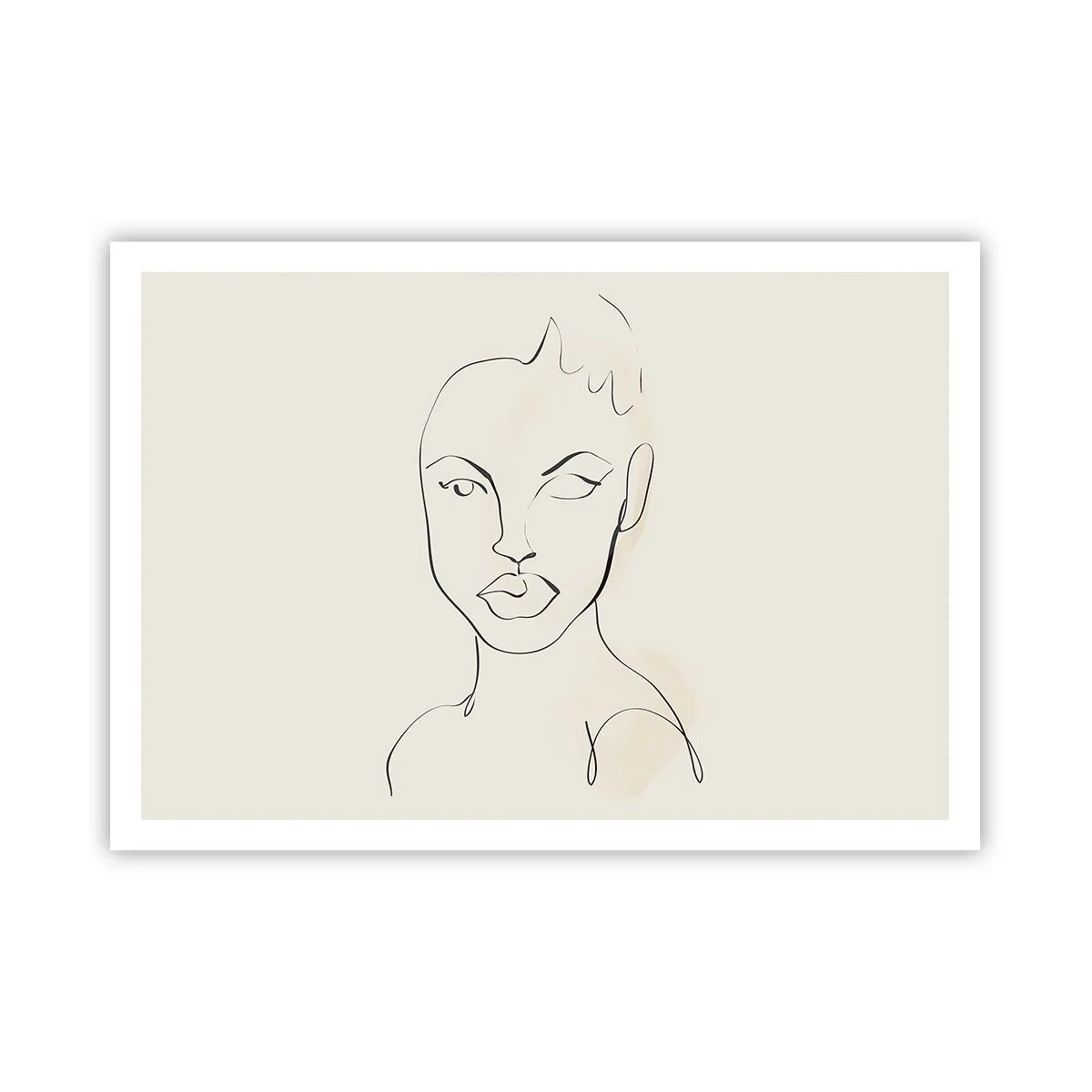 Affisch - Sensualitetens kontur - 100x70 cm