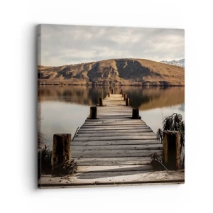 Canvastavla - Bild på duk - Ett landskap i tystnad - 30x30 cm