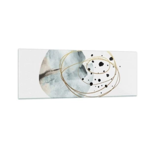 Glastavla - Bild på glas - I rummets famn - 140x50 cm