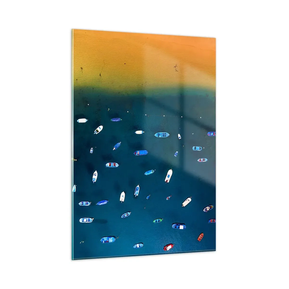 Glastavla - Bild på glas - Ett semesterspel - 50x70 cm