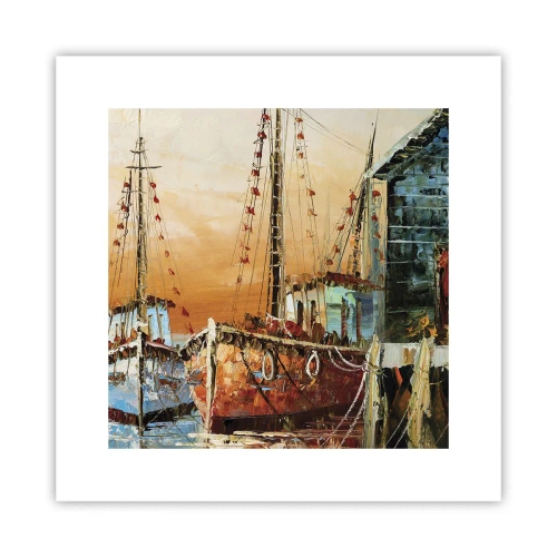 Affisch - Lugn hemresa - 30x30 cm