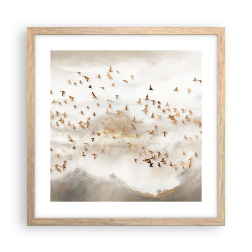 Affisch i ram av ljusek - Det är dags... - 40x40 cm