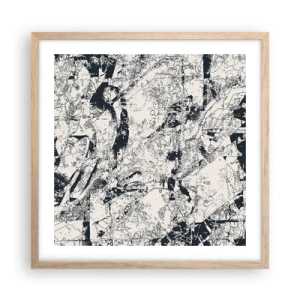 Affisch i ram av ljusek - Motsatsernas interpenetration - 50x50 cm