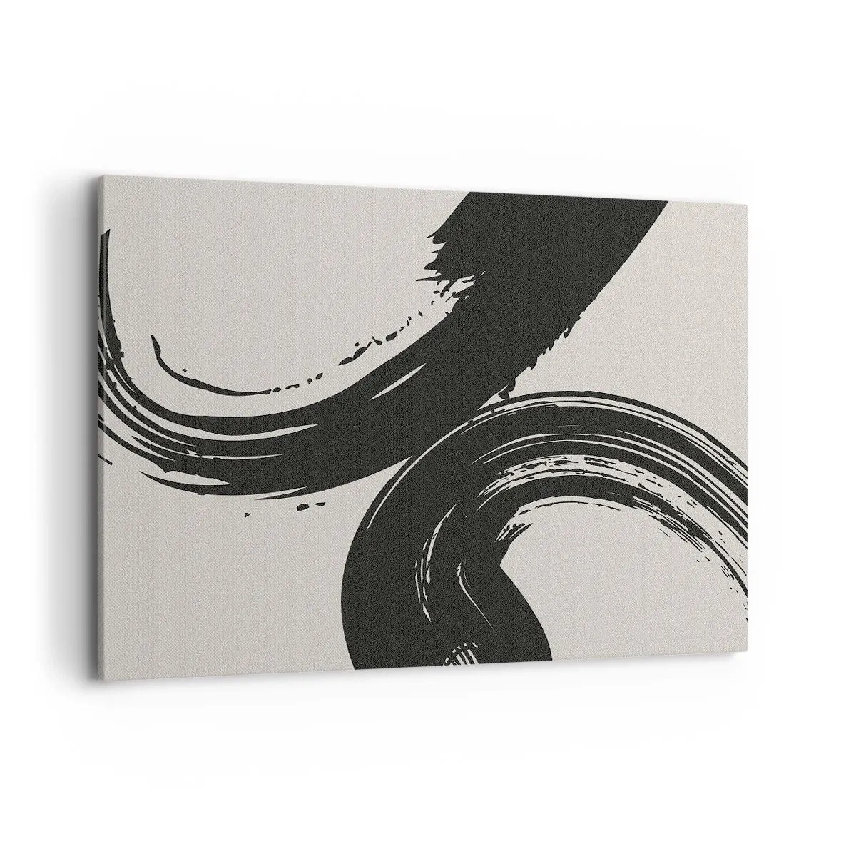 Canvastavla - Bild på duk - Svepande och cirkulärt - 100x70 cm
