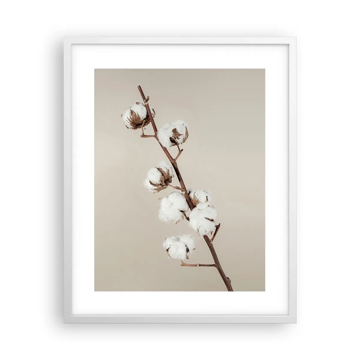 Affisch i vit ram - Hos mjukhetens källa - 40x50 cm
