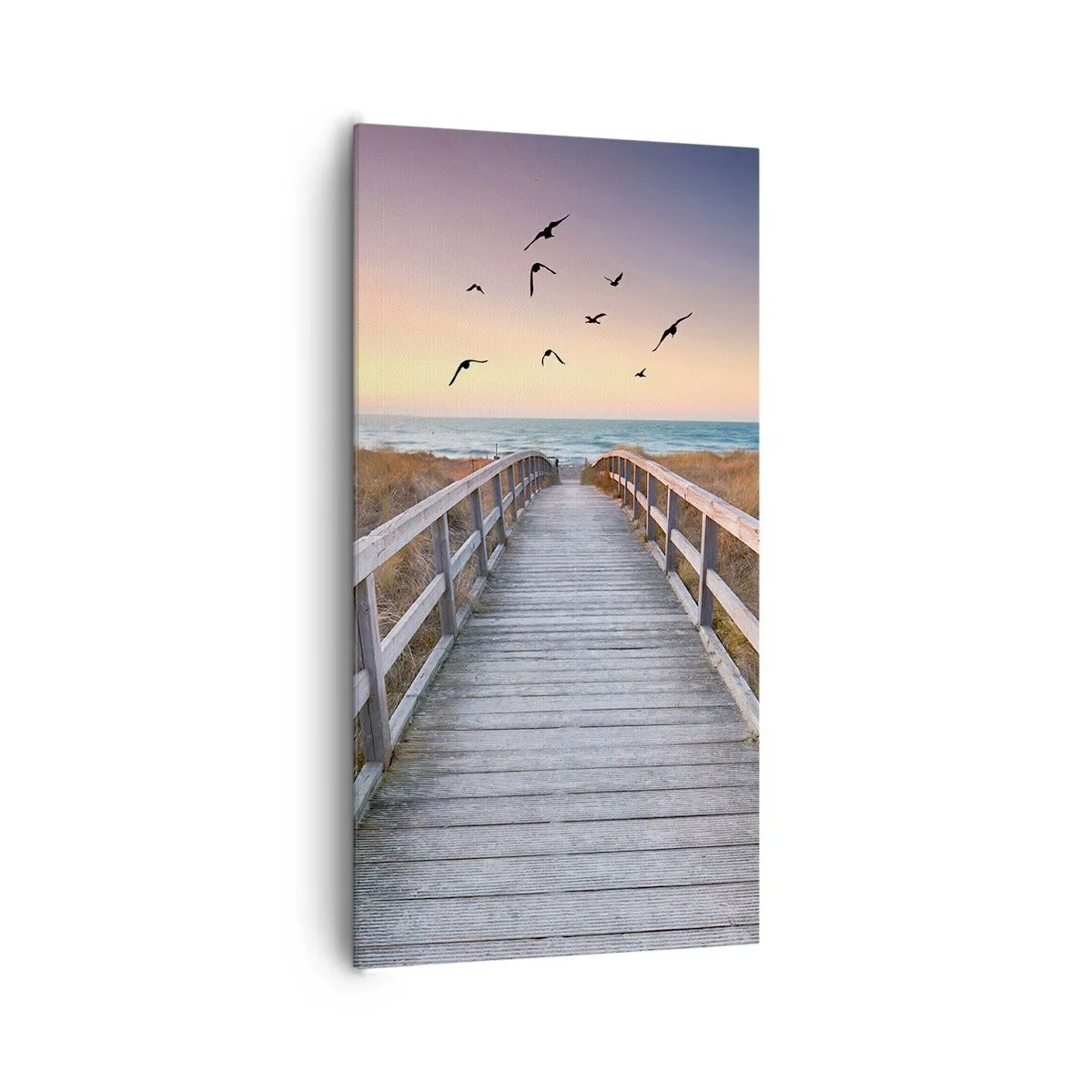 Canvastavla - Bild på duk - Startbana - 65x120 cm