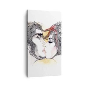 Canvastavla - Bild på duk - Världen existerar inte - 45x80 cm