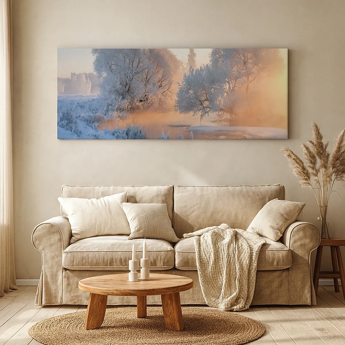 Canvastavla - Bild på duk - Allt glittrar i solens kristall - 30x30 cm