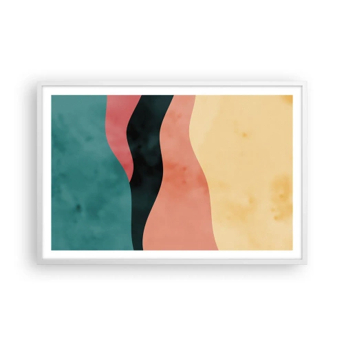 Affisch i vit ram - Enig oenighet - 91x61 cm