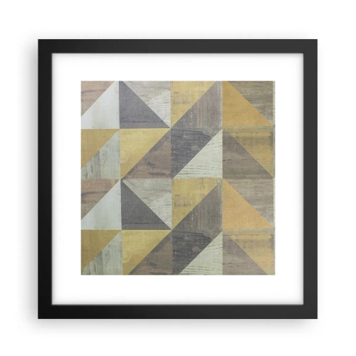 Affisch i svart ram - Under triangelns vinkel - 30x30 cm
