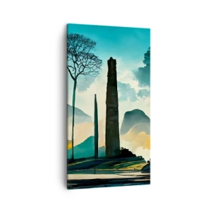 Canvastavla - Bild på duk - Fortfarande högre och högre - 45x80 cm