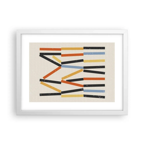 Affisch i vit ram - Horisontell komposition - 40x30 cm