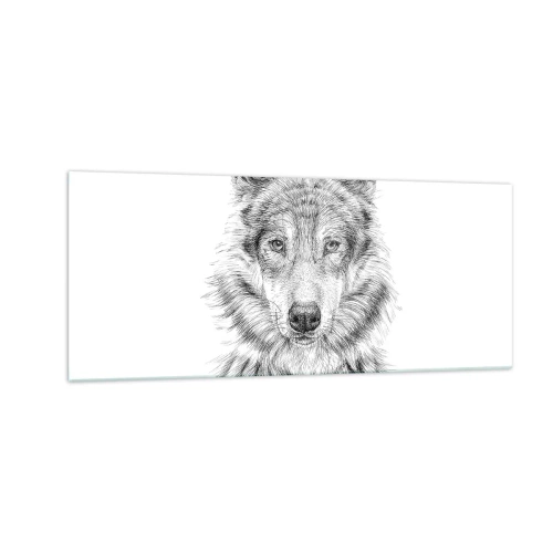 Glastavla - Bild på glas - En född ledare - 100x40 cm