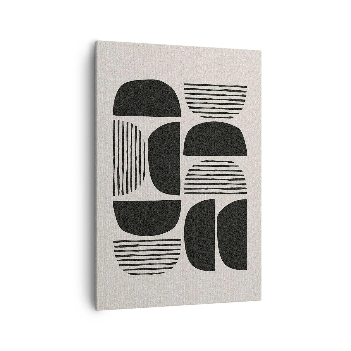 Canvastavla - Bild på duk - Arrangemang med halvor - 70x100 cm