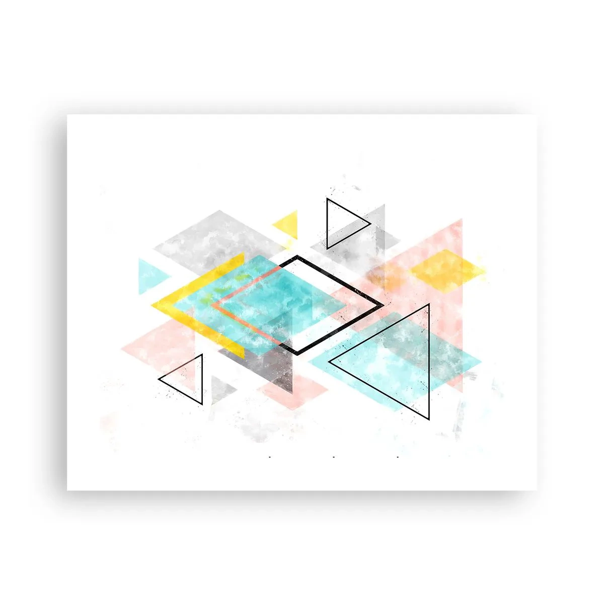 Affisch - Geometriskt spel - 50x40 cm