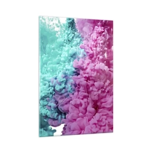 Glastavla - Bild på glas - Avgörande möte - 80x120 cm