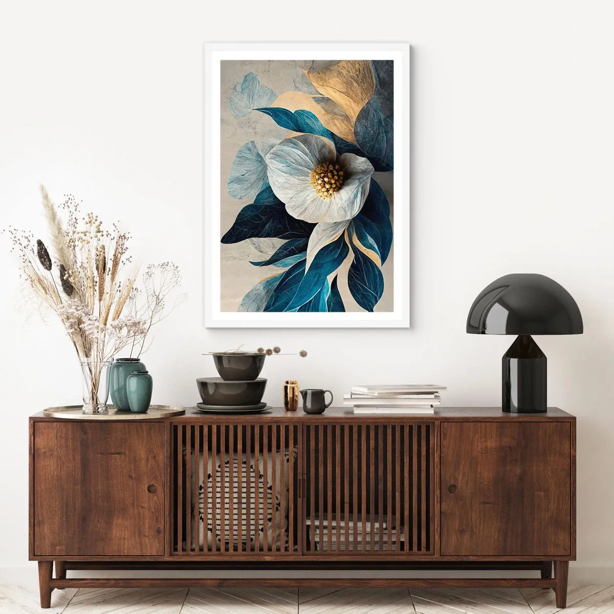 Affisch i vit ram - Har ett hjärta av guld - 61x91 cm