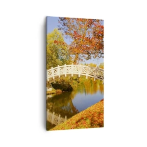 Canvastavla - Bild på duk - På suckarnas vita bro - 45x80 cm