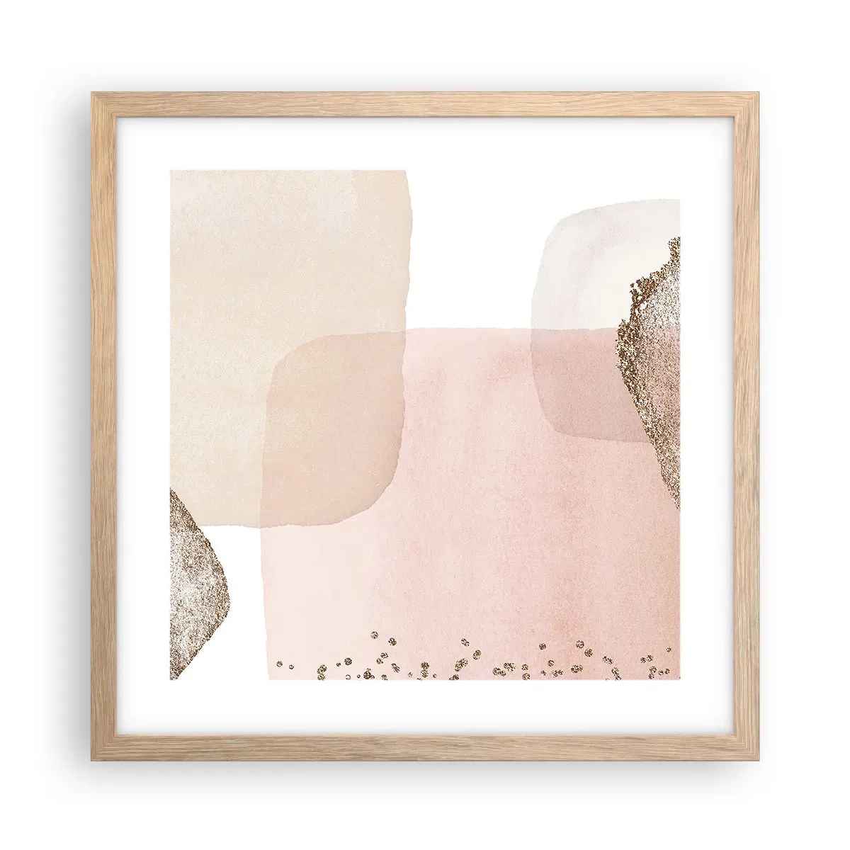 Affisch i ram av ljusek - Titta genom färgen - 40x40 cm