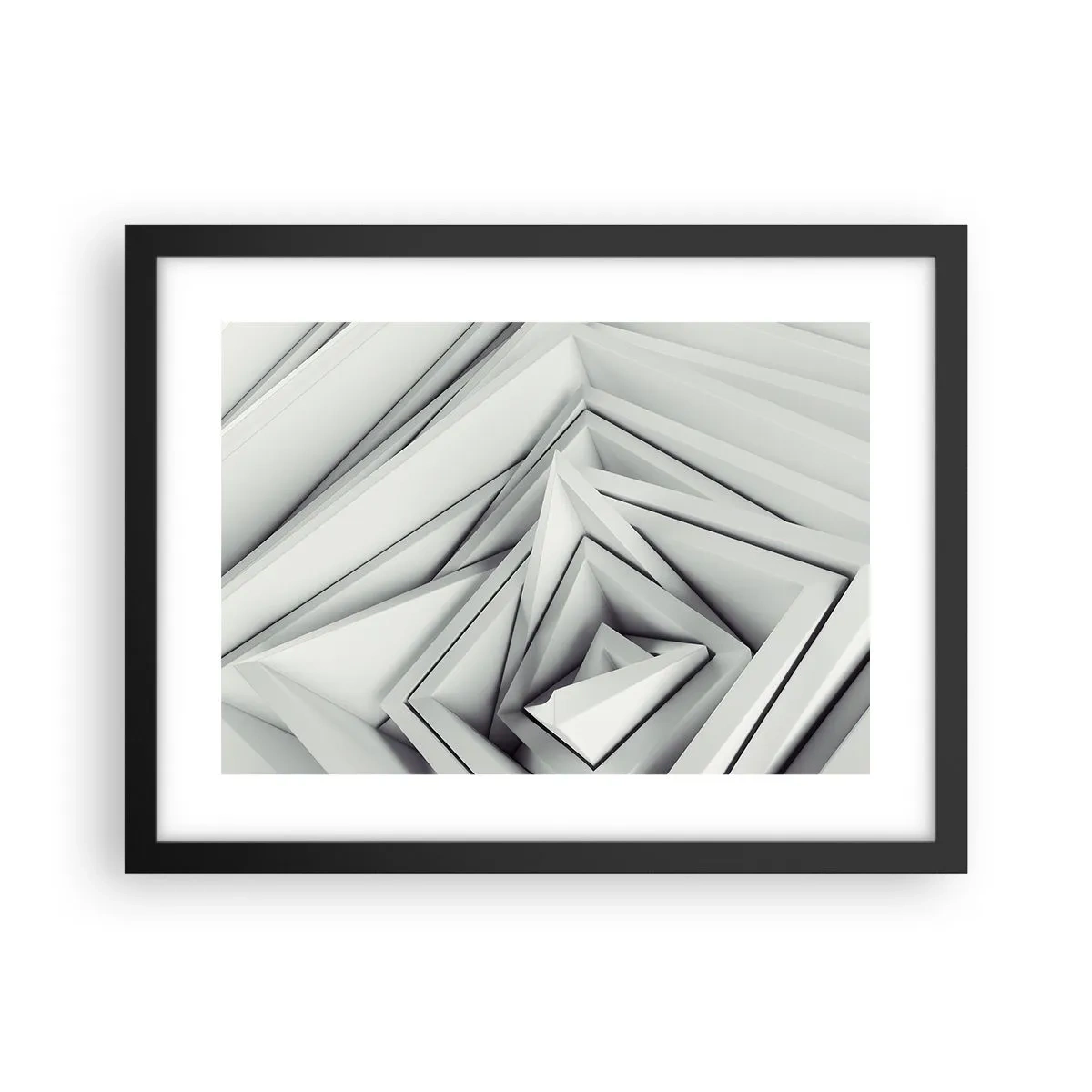 Affisch i svart ram - Blommande vassa kanter - 40x30 cm