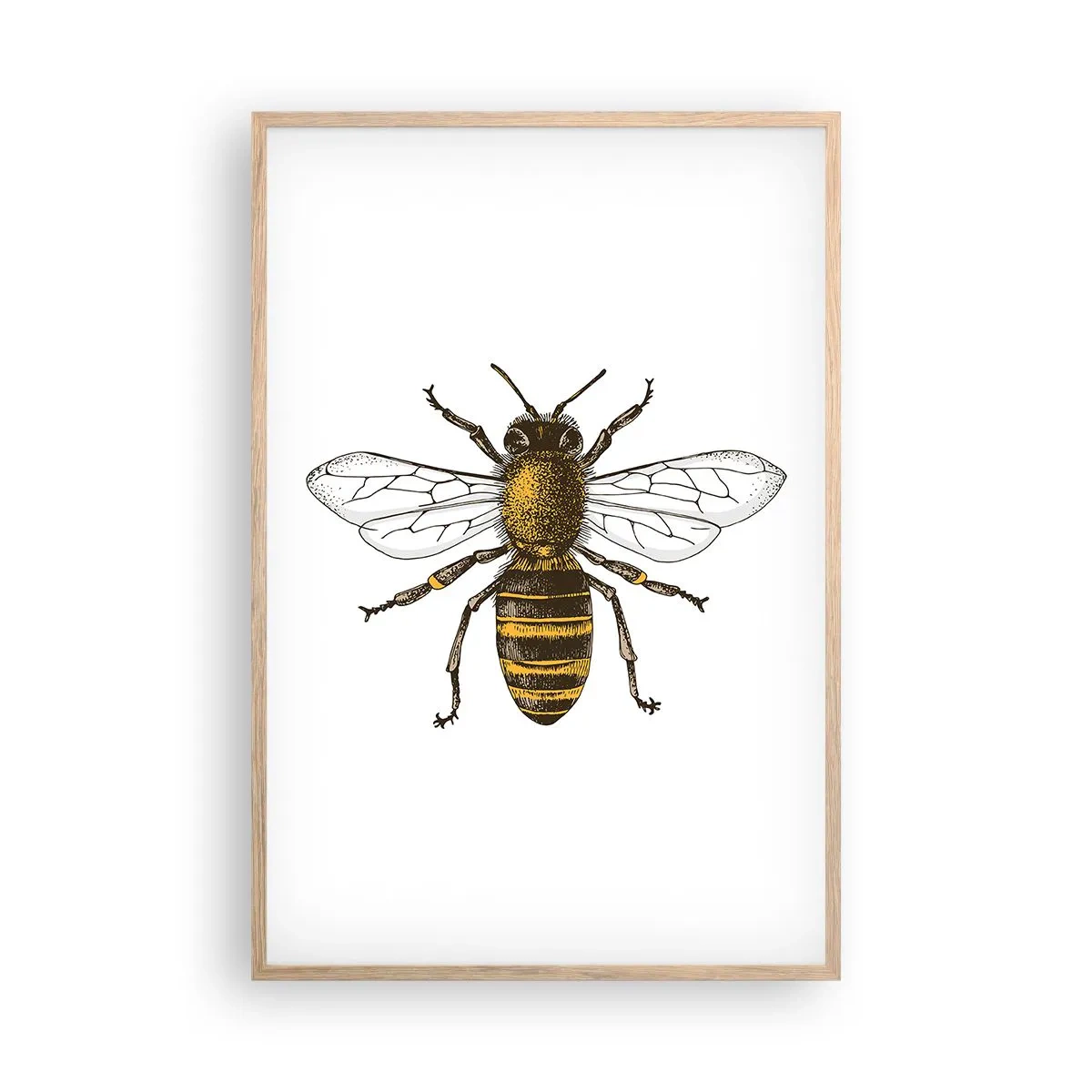 Affisch i ram av ljusek - Vackert och bra - 61x91 cm