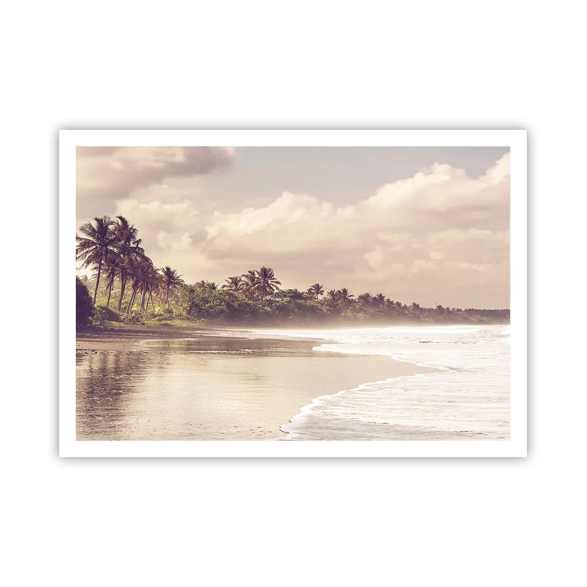 Affisch - Vågornas smekning - 100x70 cm