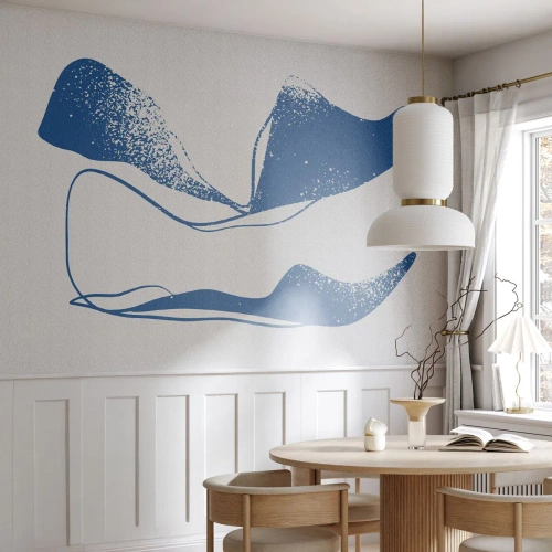 Fototapet Premium Canvas - Bevingad abstraktion - Minimalism, Abstraktion, Bit - 100x70 cm