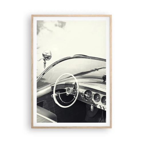 Affisch i ram av ljusek - Väder för de rika - 70x100 cm