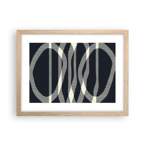 Affisch i ram av ljusek - Försök att bryta mörkret - 40x30 cm