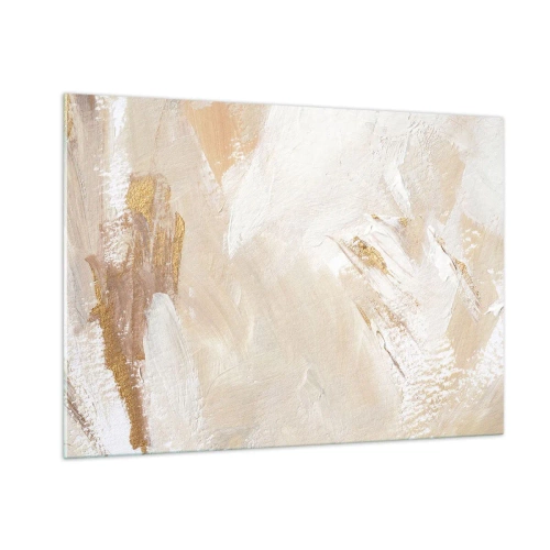 Glastavla - Bild på glas - Pastellfärgad komposition - 100x70 cm