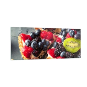 Glastavla - Bild på glas - Dolce vita! - 100x40 cm