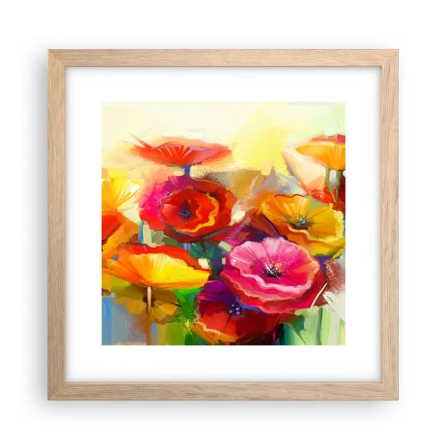 Affisch i ram av ljusek - Inte bara rött - 30x30 cm