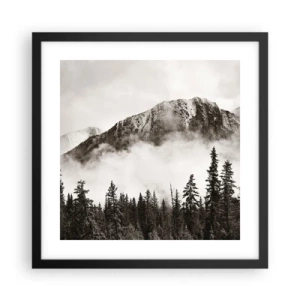 Affisch i svart ram - Granithärskare - 40x40 cm