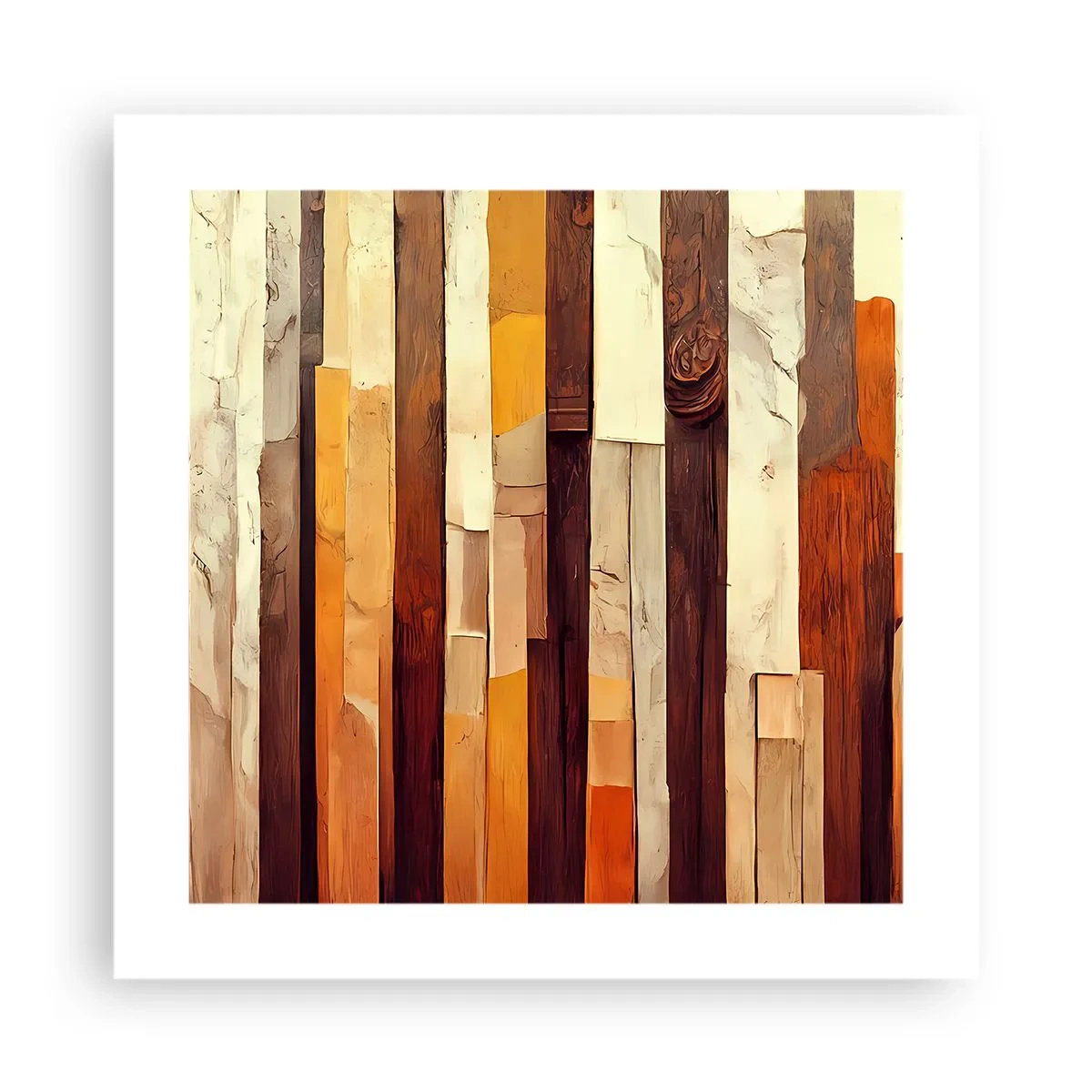 Affisch - Hymn av skogens träd - 40x40 cm