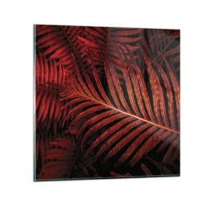 Glastavla - Bild på glas - Livets glöd - 30x30 cm