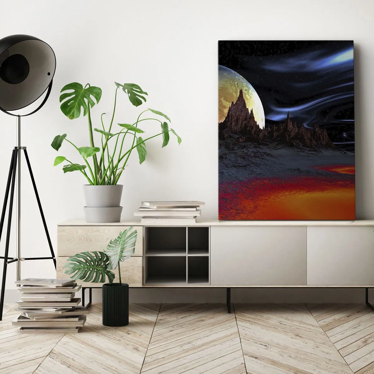 Canvastavla - Bild på duk - Okänd värld - 50x70 cm