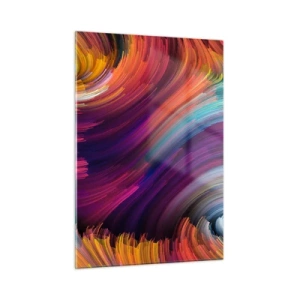 Glastavla - Bild på glas - Början av en ny värld - 50x70 cm