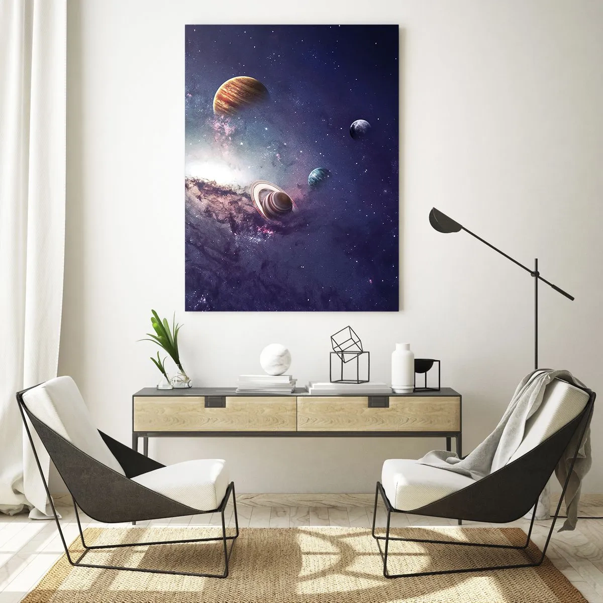 Glastavla - Bild på glas - Sol- och danssystem - 50x70 cm
