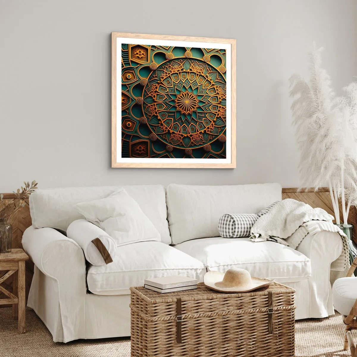 Affisch i ram av ljusek - I ett arabiskt klimat - 30x30 cm