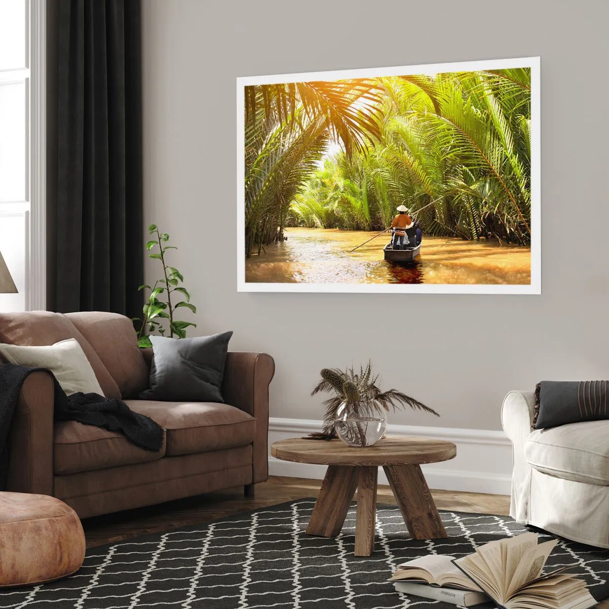 Affisch - Genom en palmravin - 100x70 cm