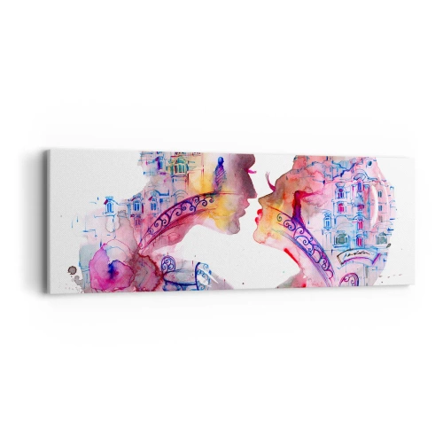 Canvastavla - Bild på duk - Suckarnas hemliga bro - 90x30 cm