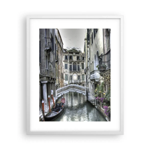 Affisch i vit ram - Tyst begrundan sedan några sekel - 40x50 cm