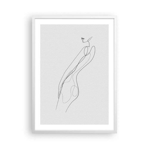 Affisch i vit ram - Bara en utfästelse - 50x70 cm