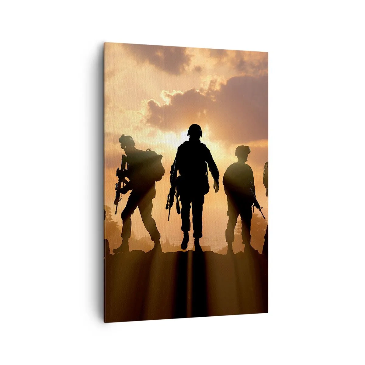 Canvastavla - Bild på duk - Brothers in arms - 80x120 cm